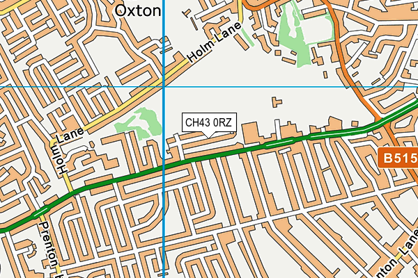 CH43 0RZ map - OS VectorMap District (Ordnance Survey) CH43 0RZ map - OS VectorMap District (Ordnance Survey)