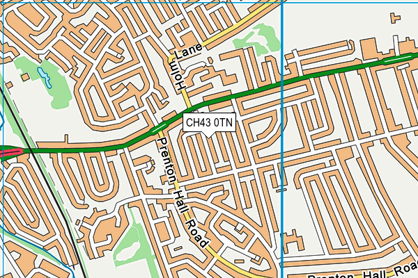 CH43 0TN map - OS VectorMap District (Ordnance Survey) CH43 0TN map - OS VectorMap District (Ordnance Survey)