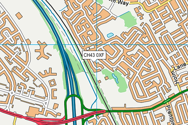 CH43 0XF map - OS VectorMap District (Ordnance Survey) CH43 0XF map - OS VectorMap District (Ordnance Survey)