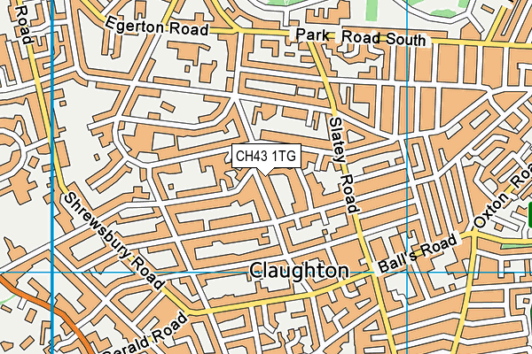 CH43 1TG map - OS VectorMap District (Ordnance Survey) CH43 1TG map - OS VectorMap District (Ordnance Survey)