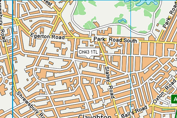 CH43 1TL map - OS VectorMap District (Ordnance Survey) CH43 1TL map - OS VectorMap District (Ordnance Survey)