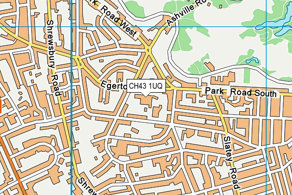 CH43 1UQ map - OS VectorMap District (Ordnance Survey) CH43 1UQ map - OS VectorMap District (Ordnance Survey)