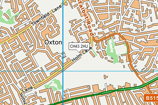 CH43 2HU map - OS VectorMap District (Ordnance Survey) CH43 2HU map - OS VectorMap District (Ordnance Survey)