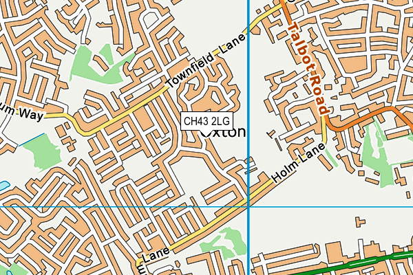 CH43 2LG map - OS VectorMap District (Ordnance Survey) CH43 2LG map - OS VectorMap District (Ordnance Survey)