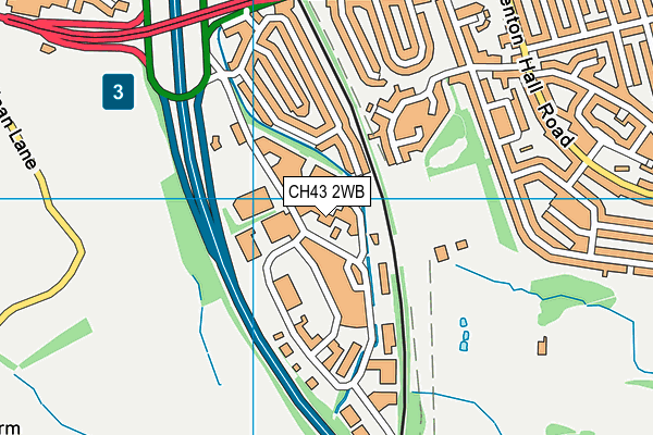 CH43 2WB map - OS VectorMap District (Ordnance Survey) CH43 2WB map - OS VectorMap District (Ordnance Survey)