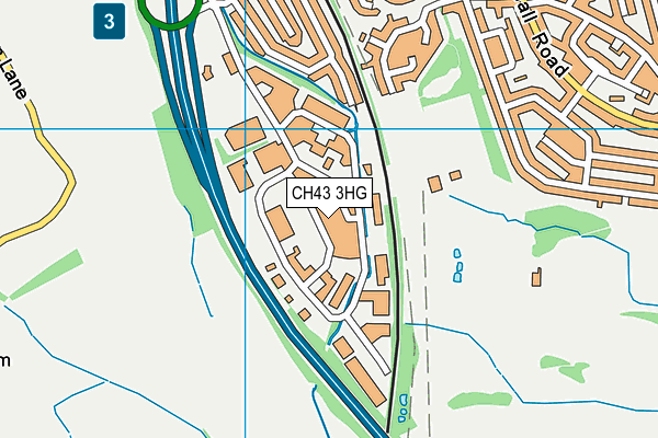 CH43 3HG map - OS VectorMap District (Ordnance Survey) CH43 3HG map - OS VectorMap District (Ordnance Survey)