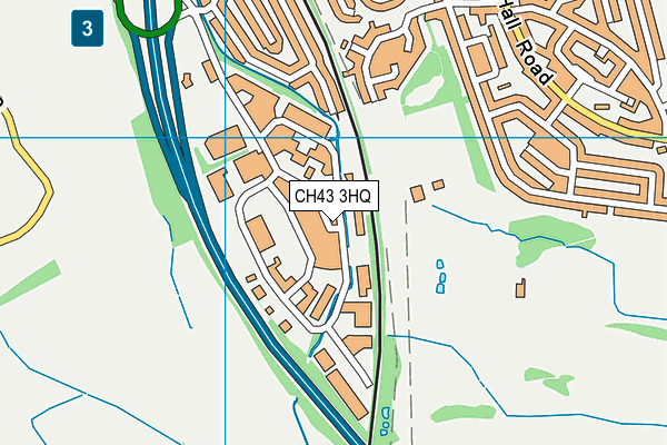 CH43 3HQ map - OS VectorMap District (Ordnance Survey) CH43 3HQ map - OS VectorMap District (Ordnance Survey)