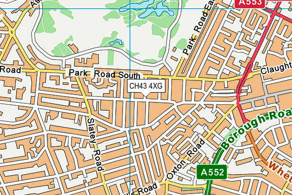 CH43 4XG map - OS VectorMap District (Ordnance Survey) CH43 4XG map - OS VectorMap District (Ordnance Survey)