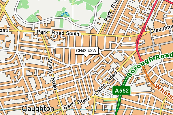CH43 4XW map - OS VectorMap District (Ordnance Survey) CH43 4XW map - OS VectorMap District (Ordnance Survey)