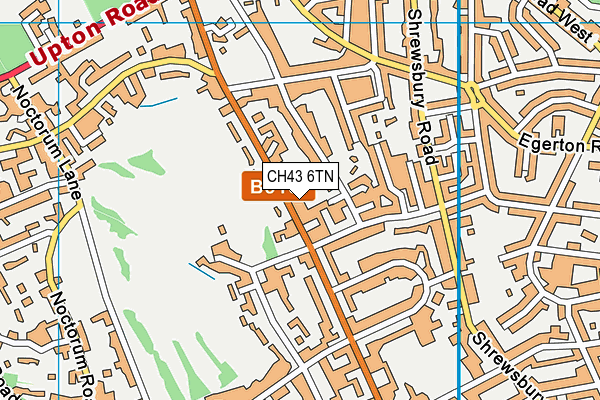 CH43 6TN map - OS VectorMap District (Ordnance Survey) CH43 6TN map - OS VectorMap District (Ordnance Survey)