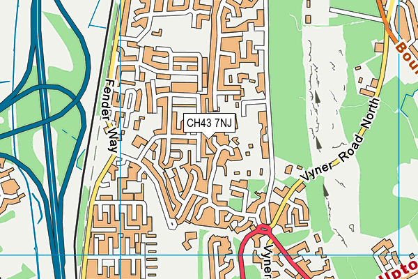 CH43 7NJ map - OS VectorMap District (Ordnance Survey) CH43 7NJ map - OS VectorMap District (Ordnance Survey)