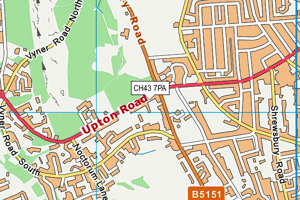 CH43 7PA map - OS VectorMap District (Ordnance Survey) CH43 7PA map - OS VectorMap District (Ordnance Survey)