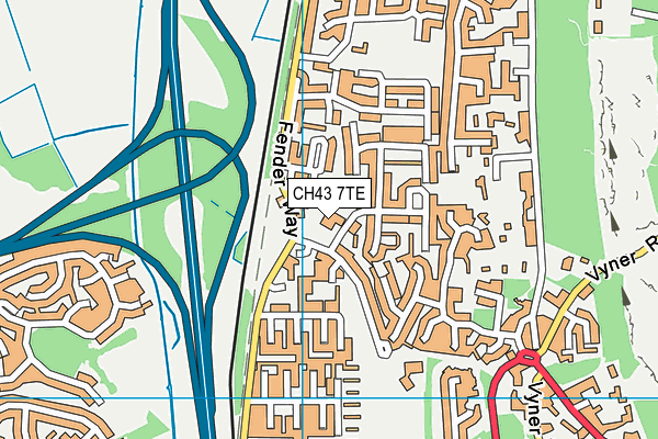 CH43 7TE map - OS VectorMap District (Ordnance Survey) CH43 7TE map - OS VectorMap District (Ordnance Survey)