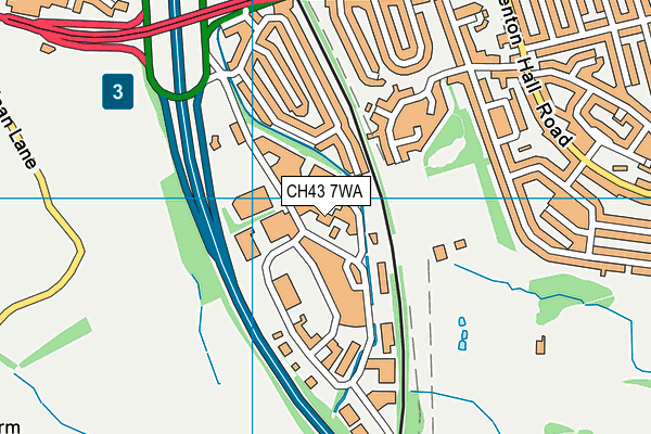 CH43 7WA map - OS VectorMap District (Ordnance Survey) CH43 7WA map - OS VectorMap District (Ordnance Survey)
