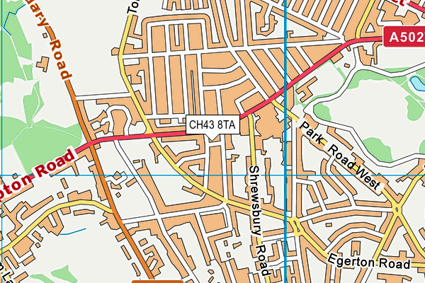 CH43 8TA map - OS VectorMap District (Ordnance Survey) CH43 8TA map - OS VectorMap District (Ordnance Survey)