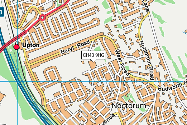 CH43 9HG map - OS VectorMap District (Ordnance Survey) CH43 9HG map - OS VectorMap District (Ordnance Survey)