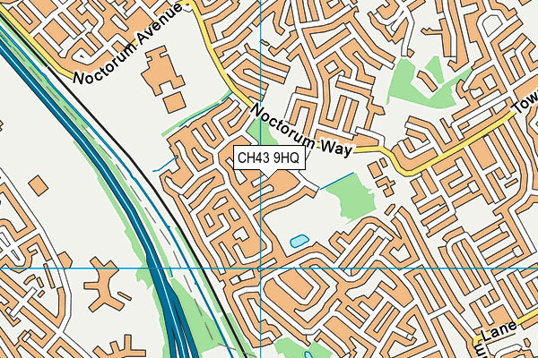 CH43 9HQ map - OS VectorMap District (Ordnance Survey) CH43 9HQ map - OS VectorMap District (Ordnance Survey)