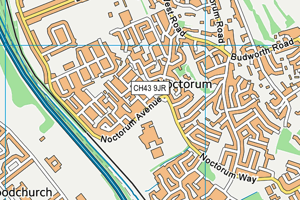 CH43 9JR map - OS VectorMap District (Ordnance Survey) CH43 9JR map - OS VectorMap District (Ordnance Survey)