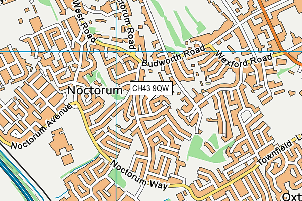 CH43 9QW map - OS VectorMap District (Ordnance Survey) CH43 9QW map - OS VectorMap District (Ordnance Survey)