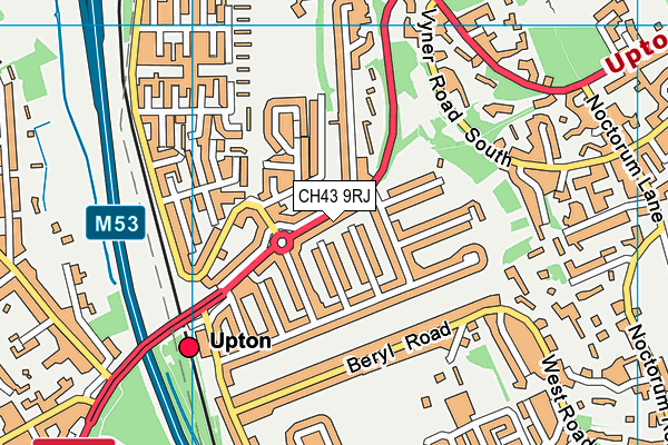 CH43 9RJ map - OS VectorMap District (Ordnance Survey) CH43 9RJ map - OS VectorMap District (Ordnance Survey)