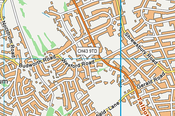 CH43 9TD map - OS VectorMap District (Ordnance Survey) CH43 9TD map - OS VectorMap District (Ordnance Survey)