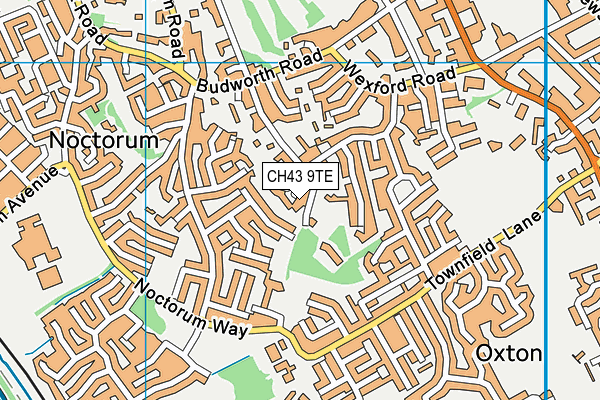 CH43 9TE map - OS VectorMap District (Ordnance Survey) CH43 9TE map - OS VectorMap District (Ordnance Survey)