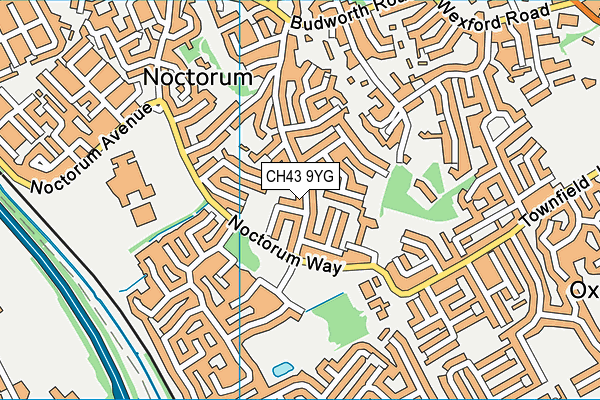 CH43 9YG map - OS VectorMap District (Ordnance Survey) CH43 9YG map - OS VectorMap District (Ordnance Survey)