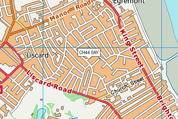 CH44 0AY map - OS VectorMap District (Ordnance Survey) CH44 0AY map - OS VectorMap District (Ordnance Survey)