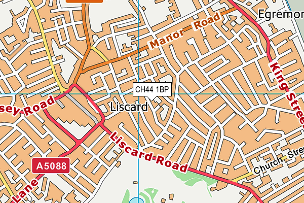 CH44 1BP map - OS VectorMap District (Ordnance Survey)