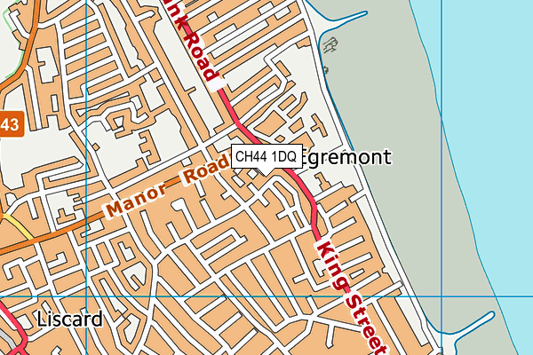 CH44 1DQ map - OS VectorMap District (Ordnance Survey) CH44 1DQ map - OS VectorMap District (Ordnance Survey)