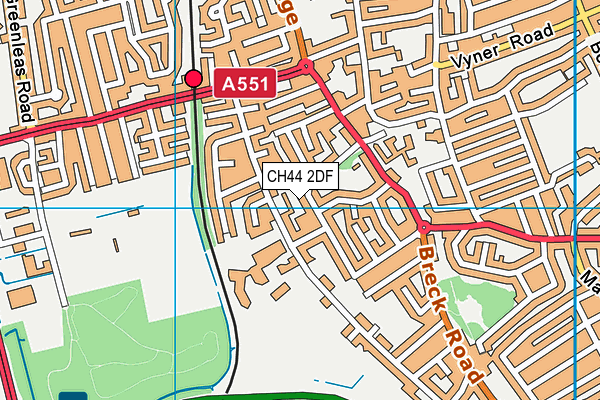 CH44 2DF map - OS VectorMap District (Ordnance Survey) CH44 2DF map - OS VectorMap District (Ordnance Survey)