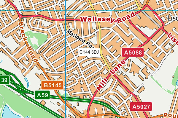 CH44 3DJ map - OS VectorMap District (Ordnance Survey) CH44 3DJ map - OS VectorMap District (Ordnance Survey)