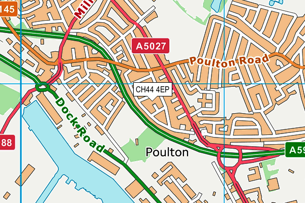 CH44 4EP map - OS VectorMap District (Ordnance Survey) CH44 4EP map - OS VectorMap District (Ordnance Survey)