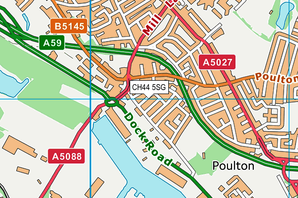 CH44 5SG map - OS VectorMap District (Ordnance Survey) CH44 5SG map - OS VectorMap District (Ordnance Survey)