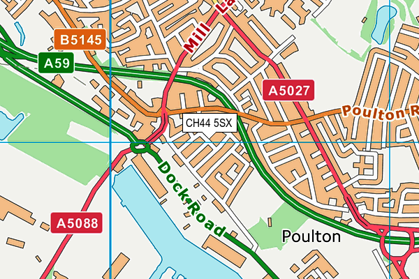CH44 5SX map - OS VectorMap District (Ordnance Survey) CH44 5SX map - OS VectorMap District (Ordnance Survey)