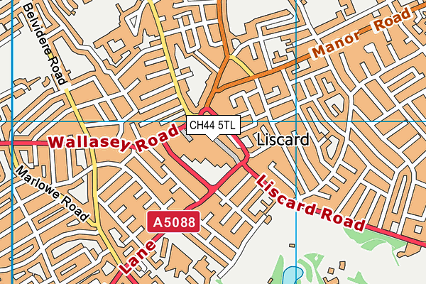CH44 5TL map - OS VectorMap District (Ordnance Survey) CH44 5TL map - OS VectorMap District (Ordnance Survey)