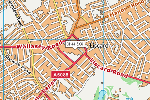 CH44 5XX map - OS VectorMap District (Ordnance Survey) CH44 5XX map - OS VectorMap District (Ordnance Survey)