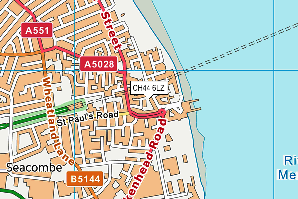 CH44 6LZ map - OS VectorMap District (Ordnance Survey) CH44 6LZ map - OS VectorMap District (Ordnance Survey)