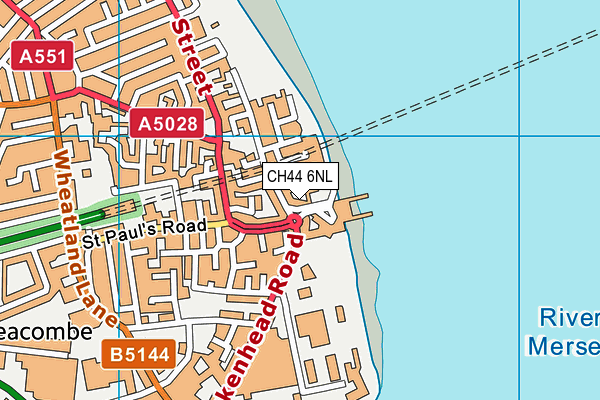 CH44 6NL map - OS VectorMap District (Ordnance Survey)