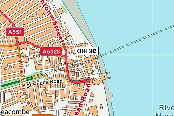 CH44 6NZ map - OS VectorMap District (Ordnance Survey) CH44 6NZ map - OS VectorMap District (Ordnance Survey)