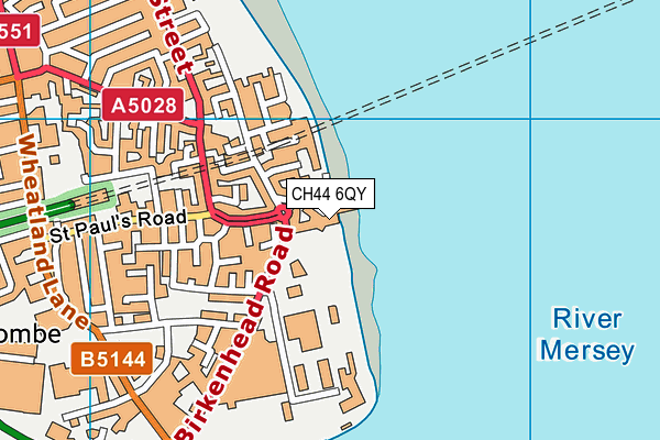 CH44 6QY map - OS VectorMap District (Ordnance Survey) CH44 6QY map - OS VectorMap District (Ordnance Survey)