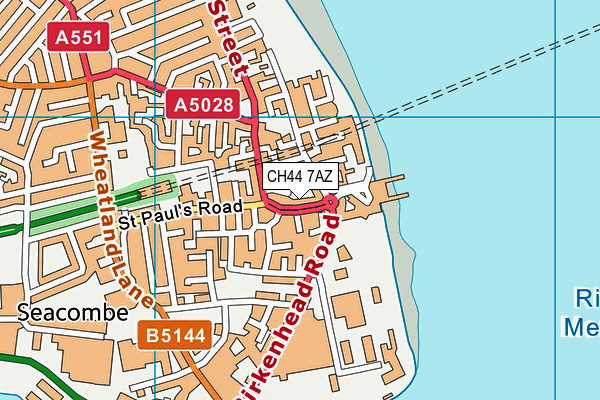 CH44 7AZ map - OS VectorMap District (Ordnance Survey) CH44 7AZ map - OS VectorMap District (Ordnance Survey)