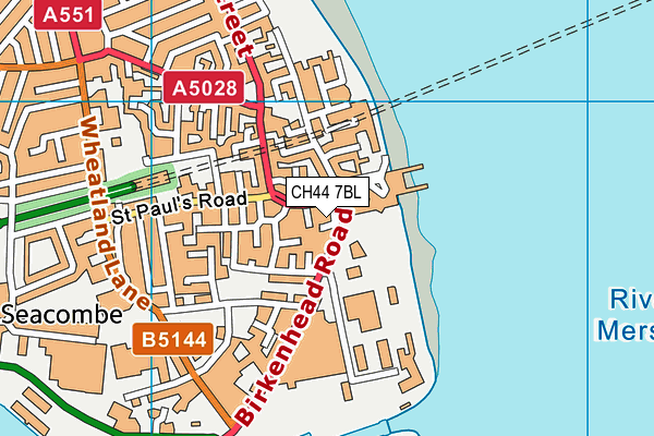 CH44 7BL map - OS VectorMap District (Ordnance Survey) CH44 7BL map - OS VectorMap District (Ordnance Survey)