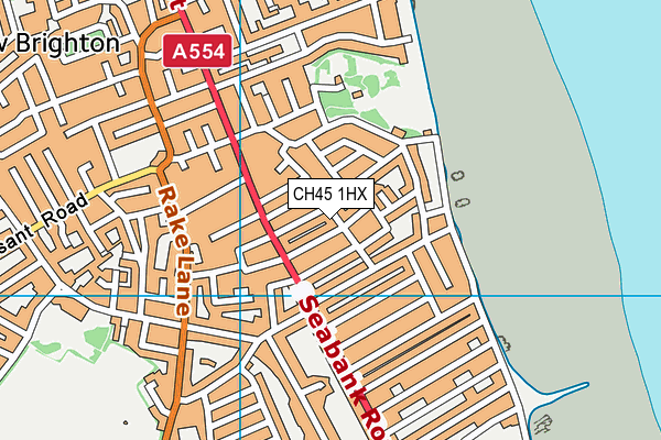 CH45 1HX map - OS VectorMap District (Ordnance Survey) CH45 1HX map - OS VectorMap District (Ordnance Survey)