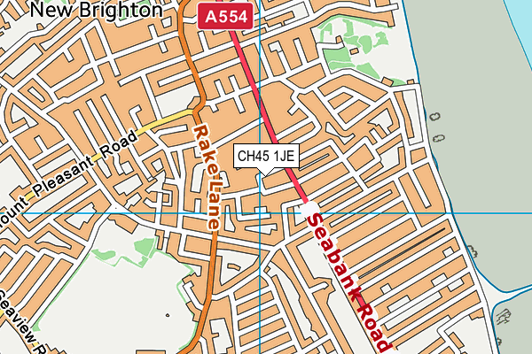 CH45 1JE map - OS VectorMap District (Ordnance Survey) CH45 1JE map - OS VectorMap District (Ordnance Survey)