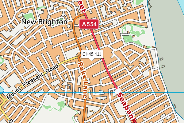 CH45 1JJ map - OS VectorMap District (Ordnance Survey) CH45 1JJ map - OS VectorMap District (Ordnance Survey)