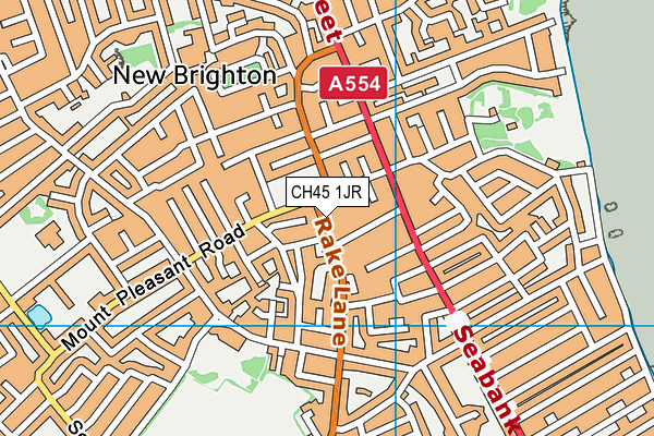 CH45 1JR map - OS VectorMap District (Ordnance Survey) CH45 1JR map - OS VectorMap District (Ordnance Survey)