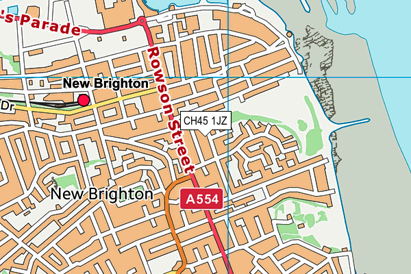 CH45 1JZ map - OS VectorMap District (Ordnance Survey) CH45 1JZ map - OS VectorMap District (Ordnance Survey)