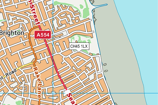 CH45 1LX map - OS VectorMap District (Ordnance Survey) CH45 1LX map - OS VectorMap District (Ordnance Survey)