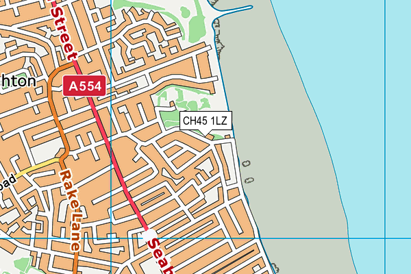 CH45 1LZ map - OS VectorMap District (Ordnance Survey)